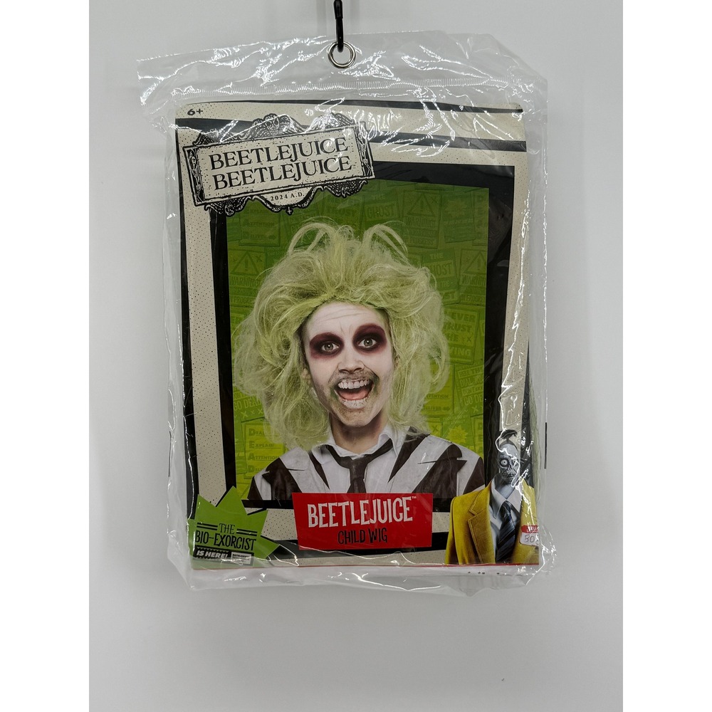 Beetlejuice Beetlejuice Child Wig Green Costume Accessory Rubies NEW